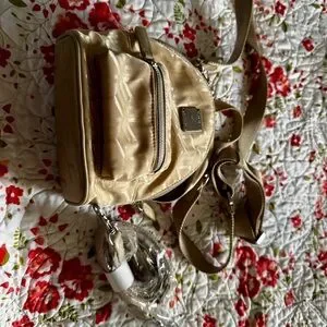 MCM | Bags | Mcm Mini Tan Backpack Fashionable Compact  display picture 1